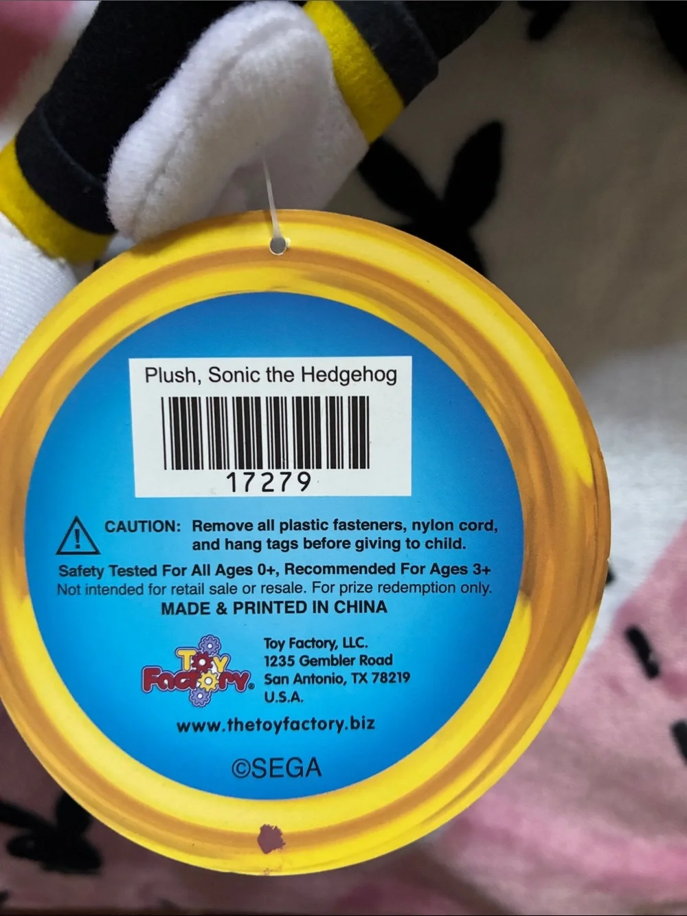 Sonic the Hedgehog Tails Plushies Toy - yellow, white, and red, and black.